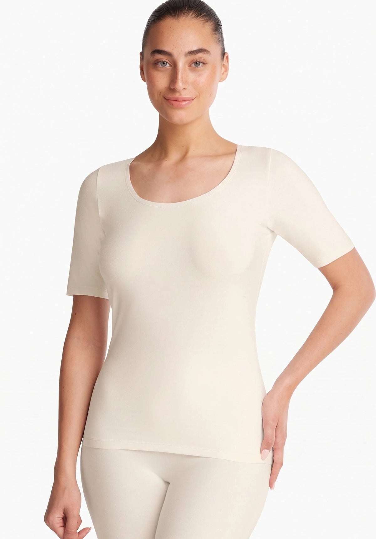Ten cate Ten Cate Secrets Onzichtbaar ondershirt dames korte mouw - Naadloos