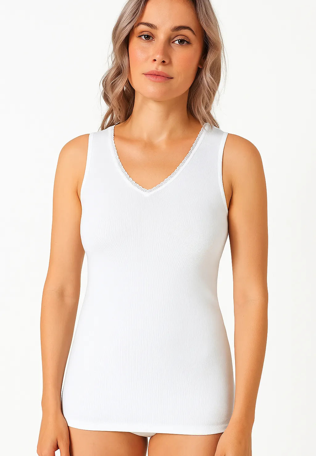 Ten cate Ten Cate Thermo kanten dames hemd - V-hals