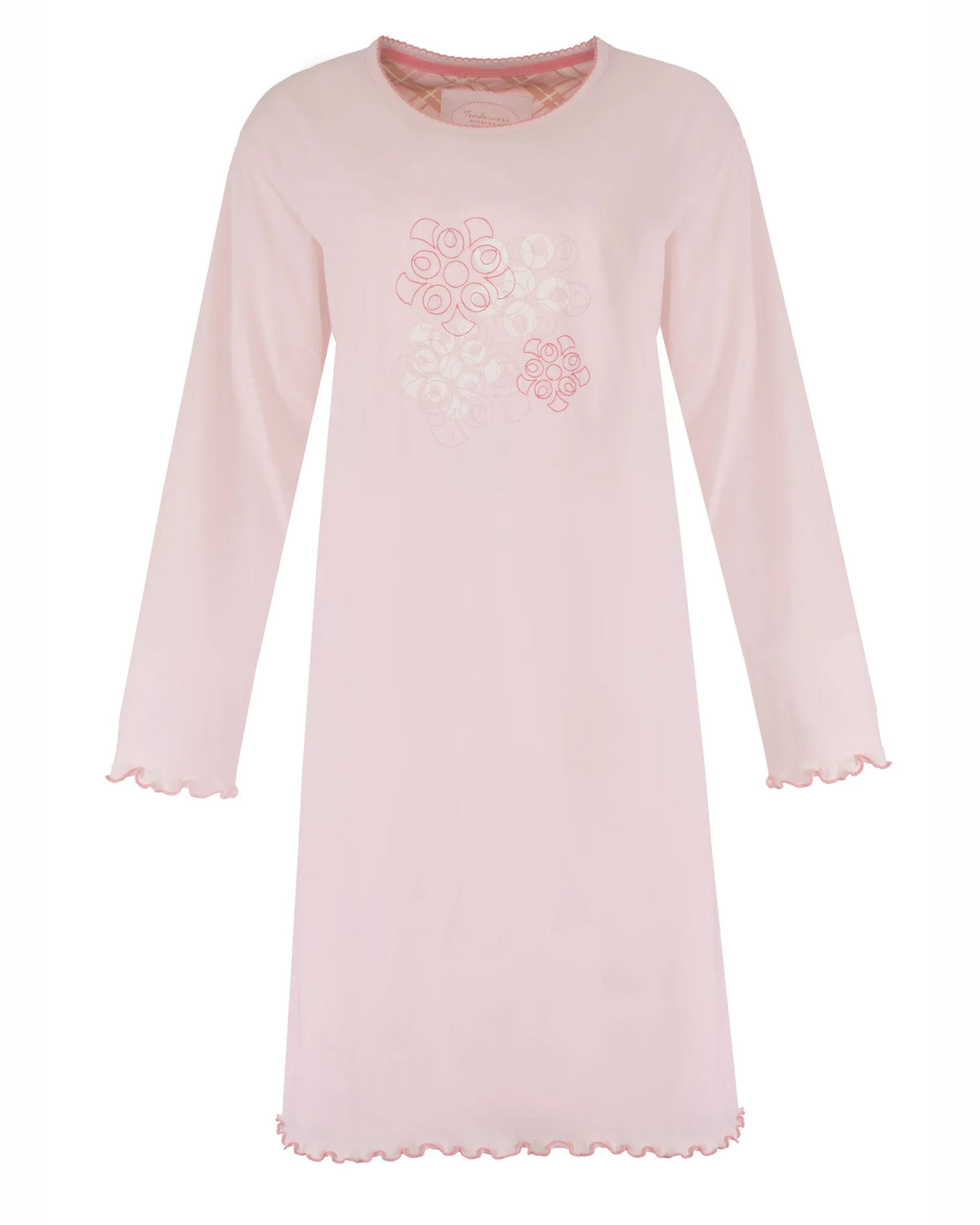 Tenderness dames nachthemd lange mouw - Roze
