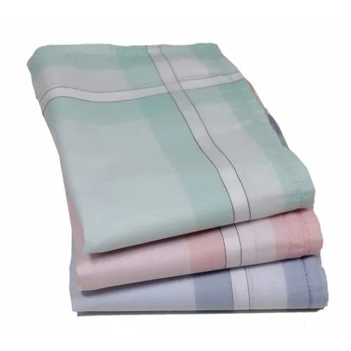 Tiseco Tiseco 12 Stuks Dames zakdoeken - Big Stripe