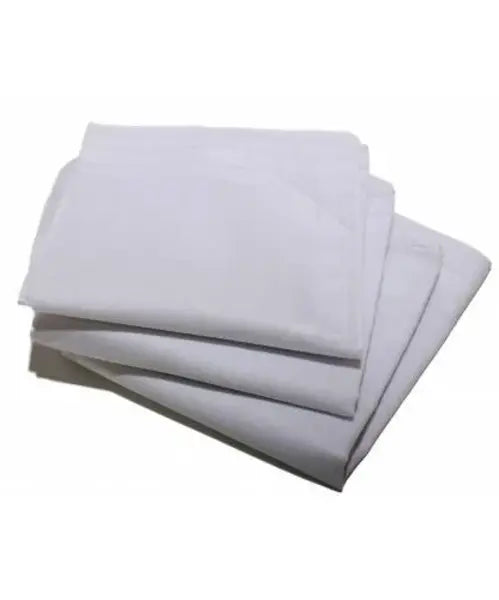 Tiseco Tiseco 12 Stuks Dames zakdoeken wit - 30x30CM