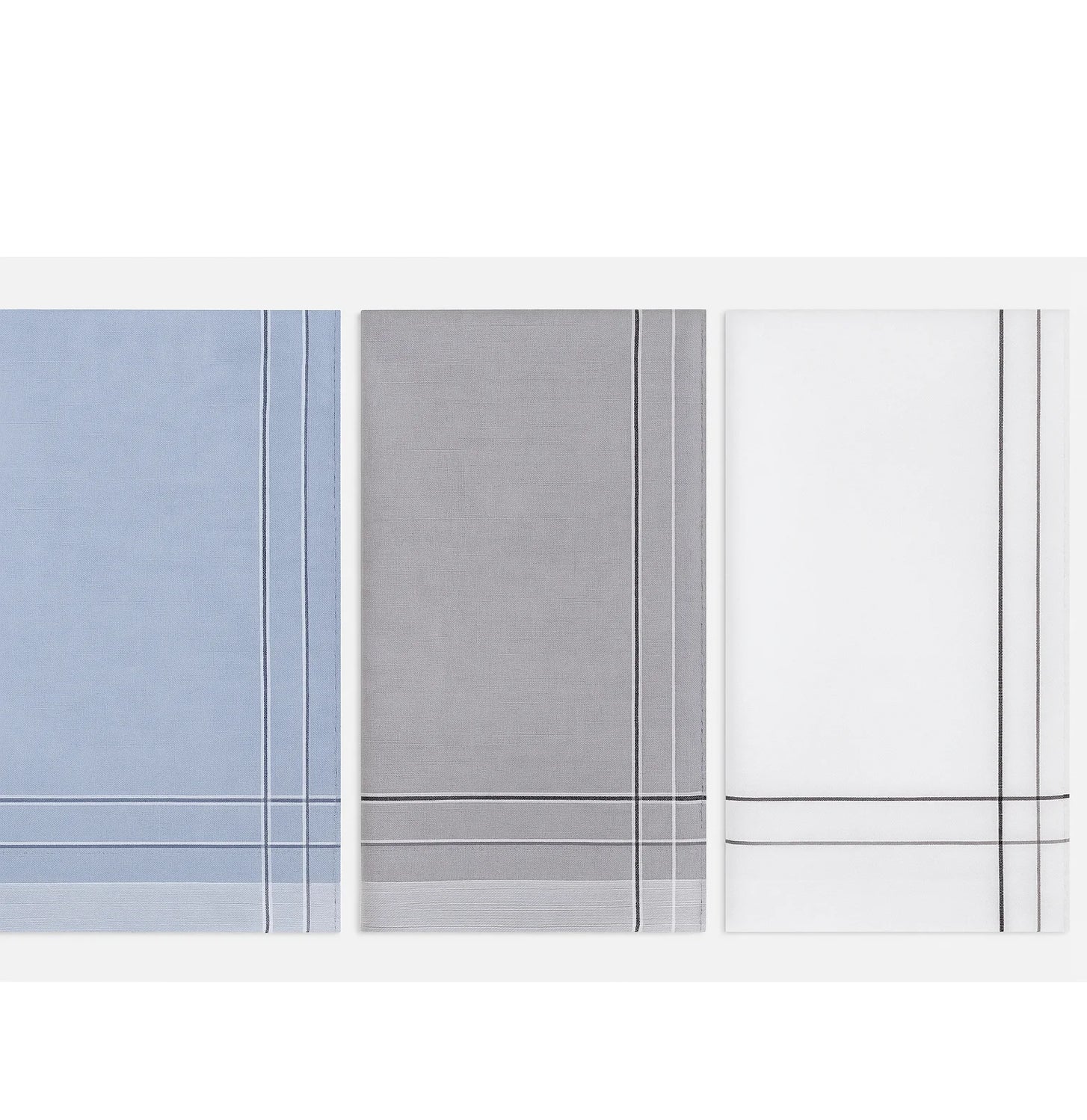 Tiseco Tiseco 12 stuks Heren zakdoeken - Blue Winter