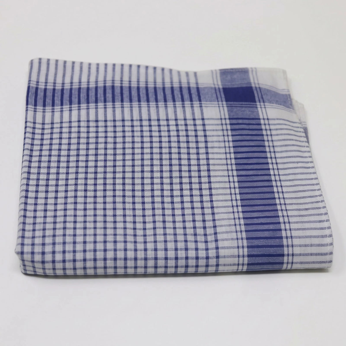 Tiseco Tiseco 12 stuks Heren zakdoeken Vichy Blauw