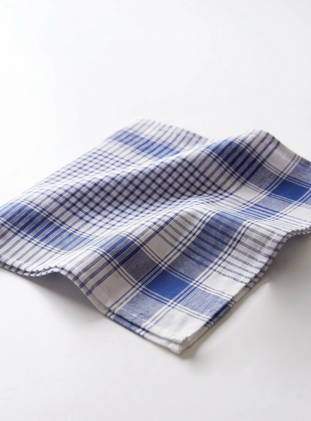 Tiseco Tiseco 12 stuks Heren zakdoeken Vichy Blauw