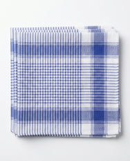Tiseco Tiseco 12 stuks Heren zakdoeken Vichy Blauw