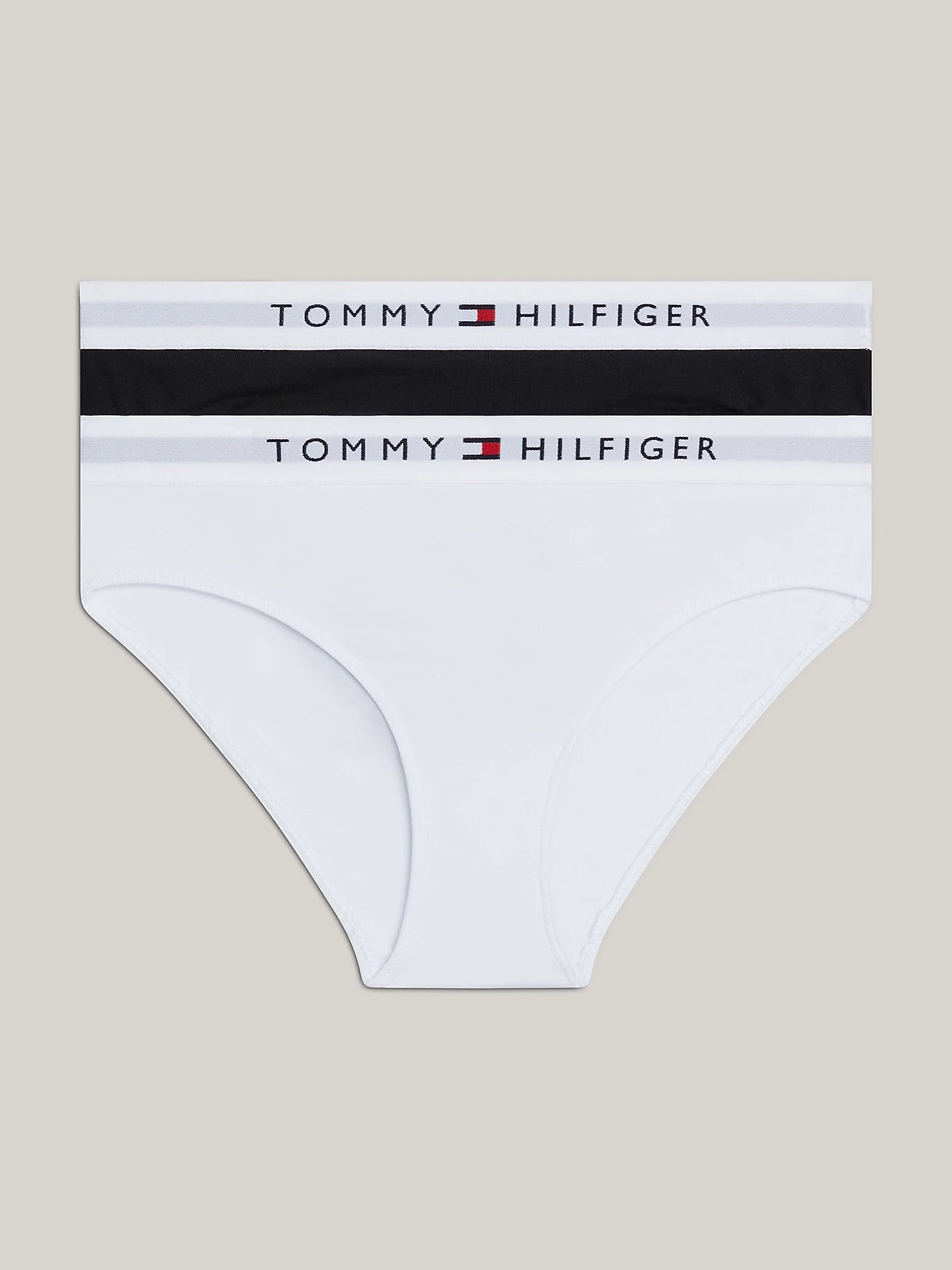 Tommy Hilfiger Tommy Hilfiger 2-pak meisjes slips - Zwart/wit