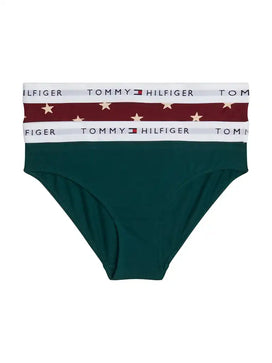 Tommy Hilfiger Tommy Hilfiger 2-pak meisjes slips - Zwart/wit