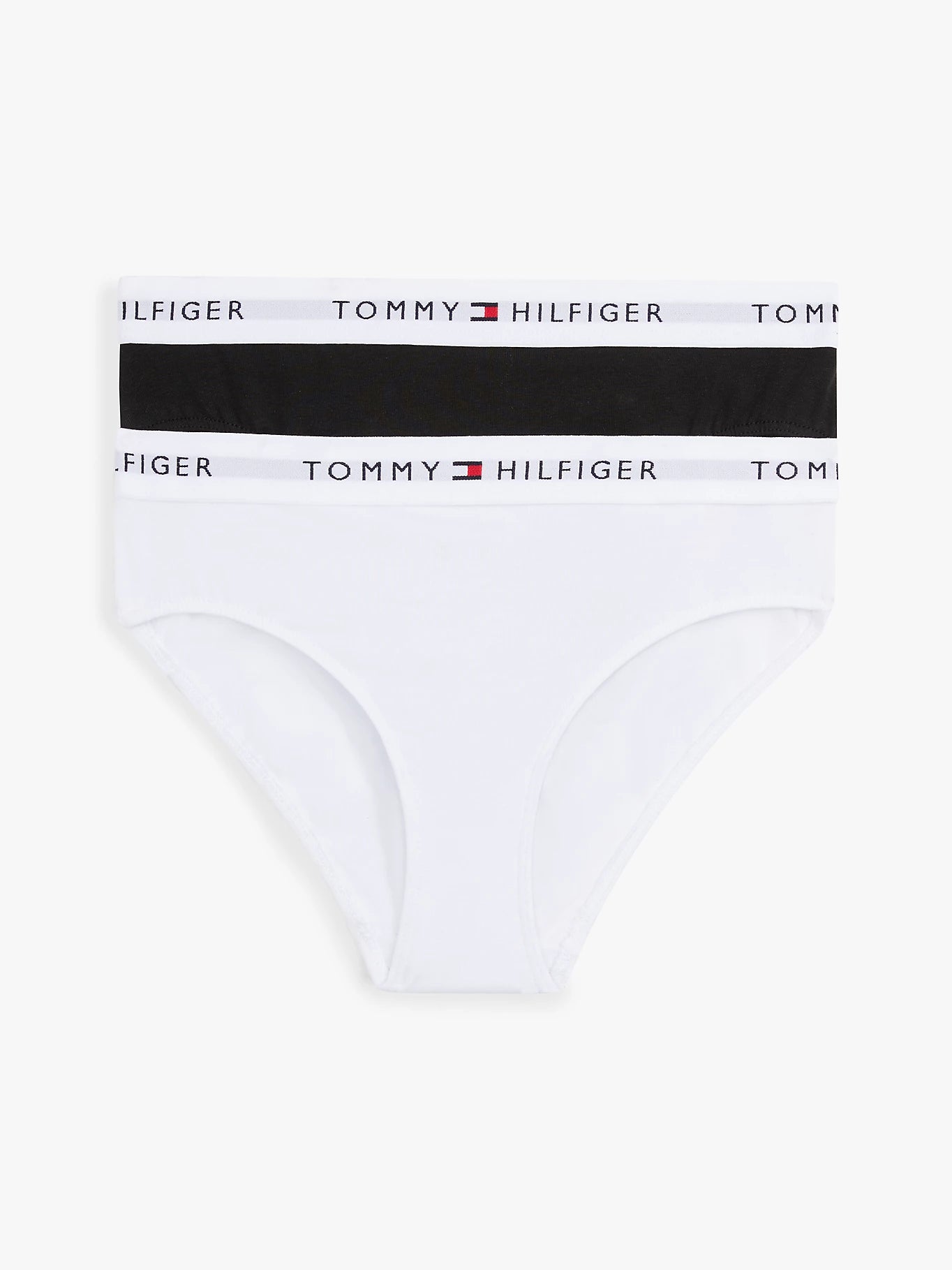 Tommy Hilfiger Tommy Hilfiger 2-pak meisjes slips - Zwart/wit