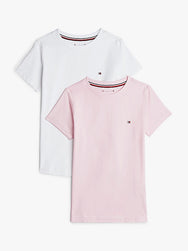 Tommy Hilfiger Tommy Hilfiger 2-pak meisjes T-shirt met ronde hals