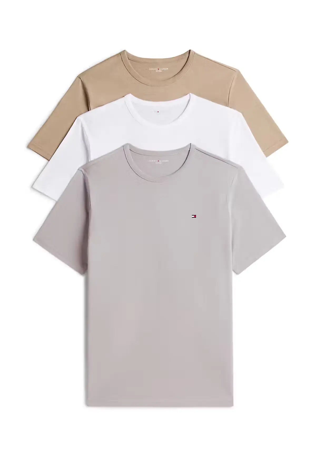 Tommy Hilfiger Tommy Hilfiger 3-pak Heren Katoenen T-Shirt - O neck
