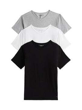 Tommy Hilfiger Tommy Hilfiger 3-pak Heren Katoenen T-Shirt V-hals