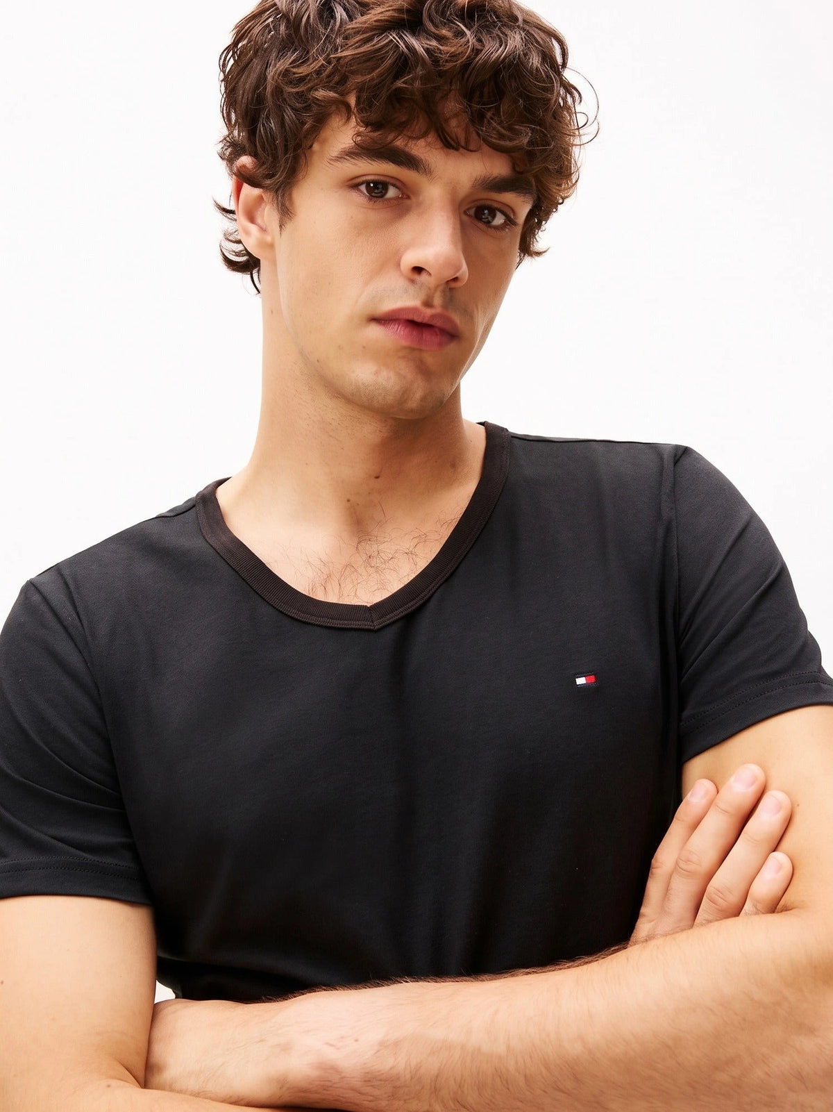 Tommy Hilfiger Tommy Hilfiger 3-pak Heren Katoenen T-Shirt V-hals
