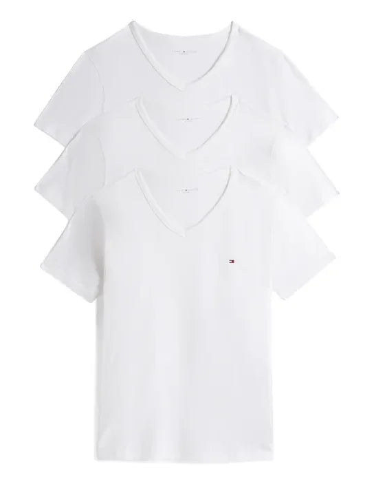 Tommy Hilfiger Tommy Hilfiger 3-pak Heren Katoenen T-Shirt V-hals
