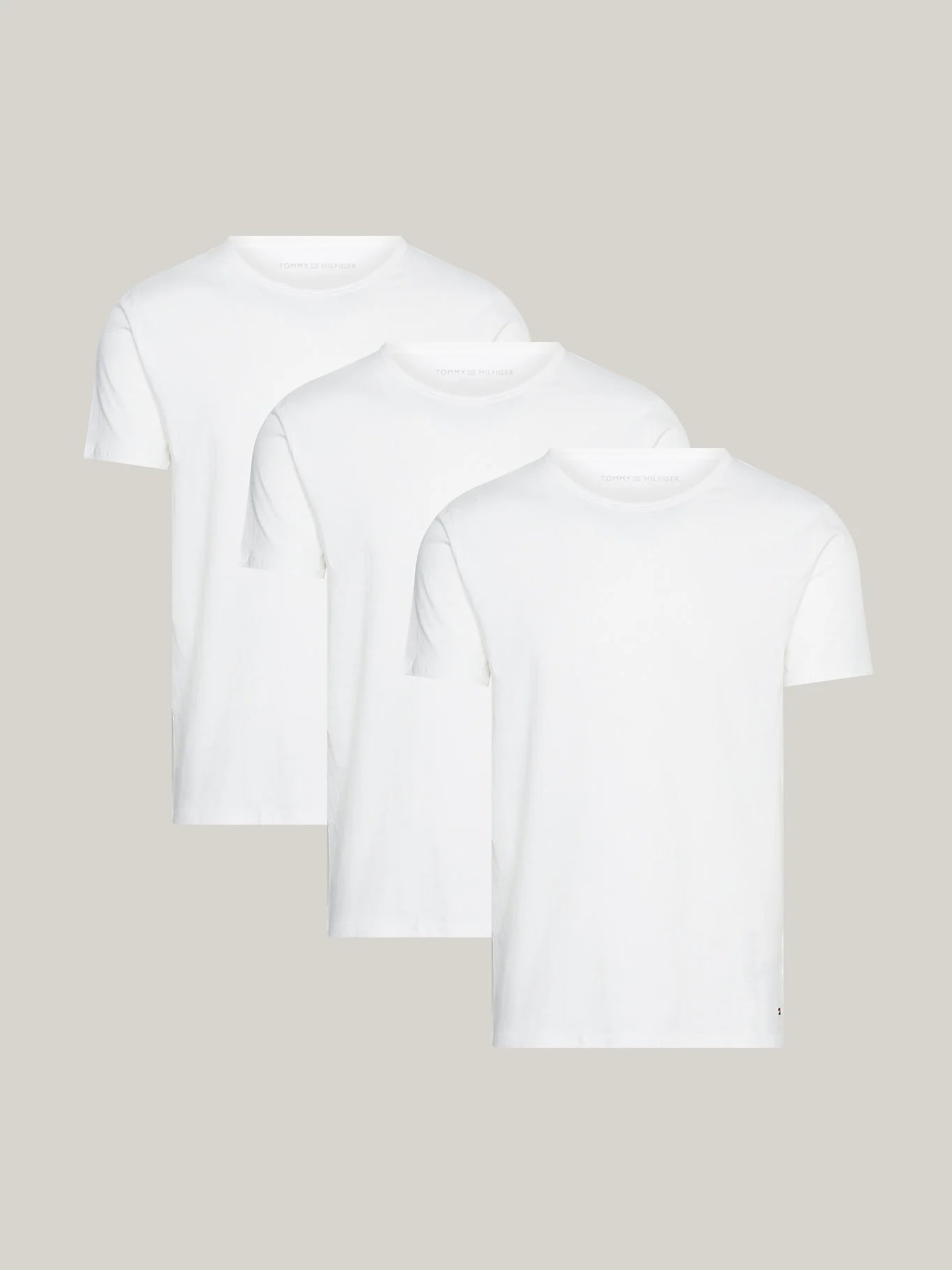 Tommy Hilfiger Tommy Hilfiger Stretch T-Shirt 3-pak - Elastisch katoen