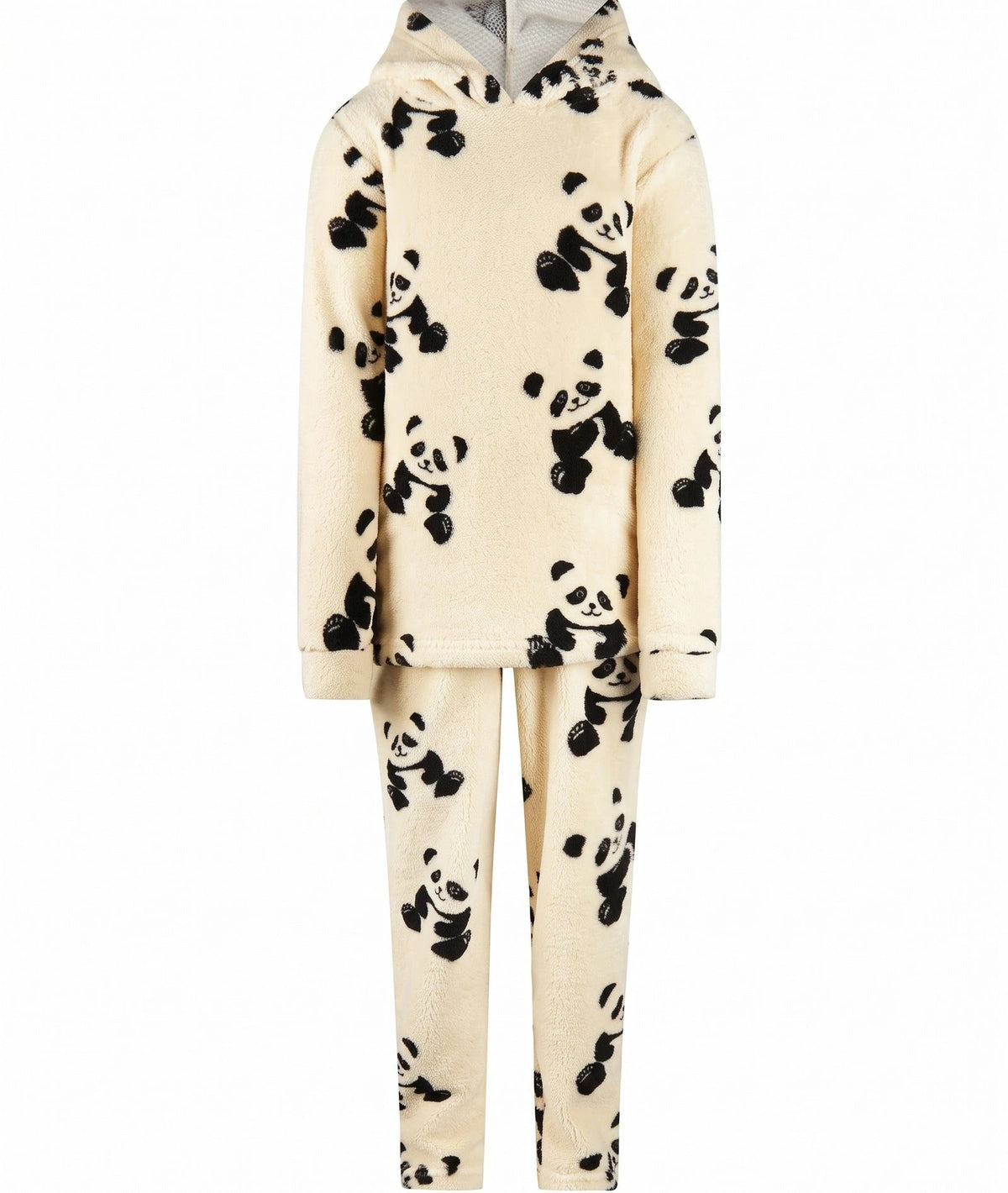 van Gennip Charlie Choe fleece huispak meisjes - pyjama - Panda - Off white