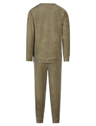 van Gennip Charlie Choe velours jongens pyjama - Draak