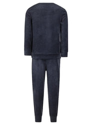 van Gennip Charlie Choe velours jongens pyjama -Leeuw