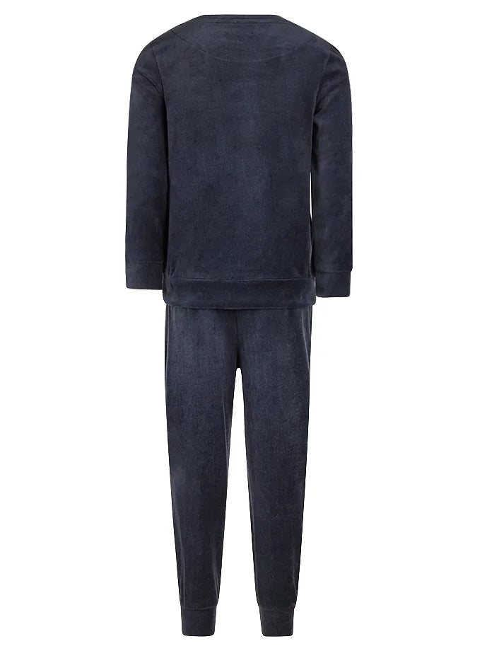 van Gennip Charlie Choe velours jongens pyjama -Leeuw