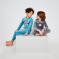 van Gennip Charlie Choe velours jongens pyjama - Monster