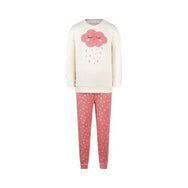 van Gennip Charlie Choe velours meisjes pyjama - off white
