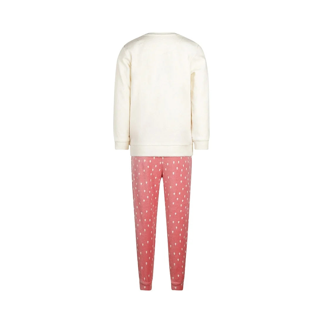 van Gennip Charlie Choe velours meisjes pyjama - off white