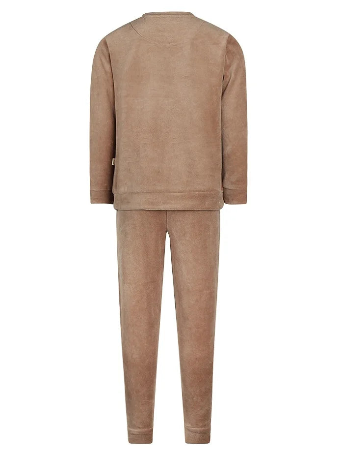 van Gennip Charlie Choe velours meisjes pyjama - Puppy