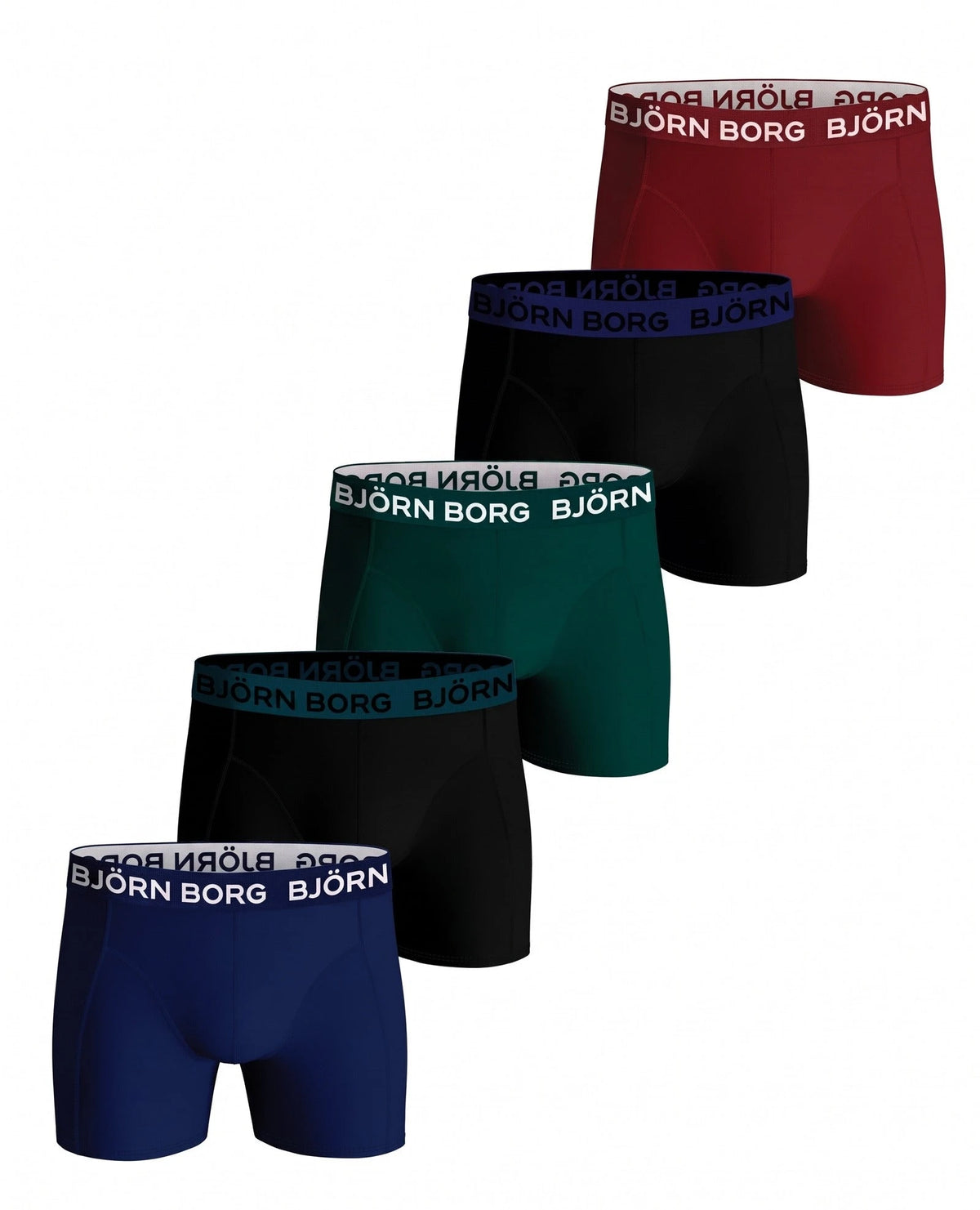 Vangelderen Bjorn Borg 5-Pack jongens boxershorts - Cotton Stretch - Combi