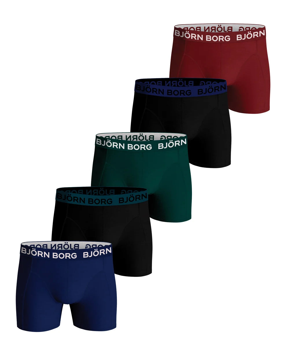 Vangelderen Bjorn Borg 5-Pack jongens boxershorts - Cotton Stretch - Combi
