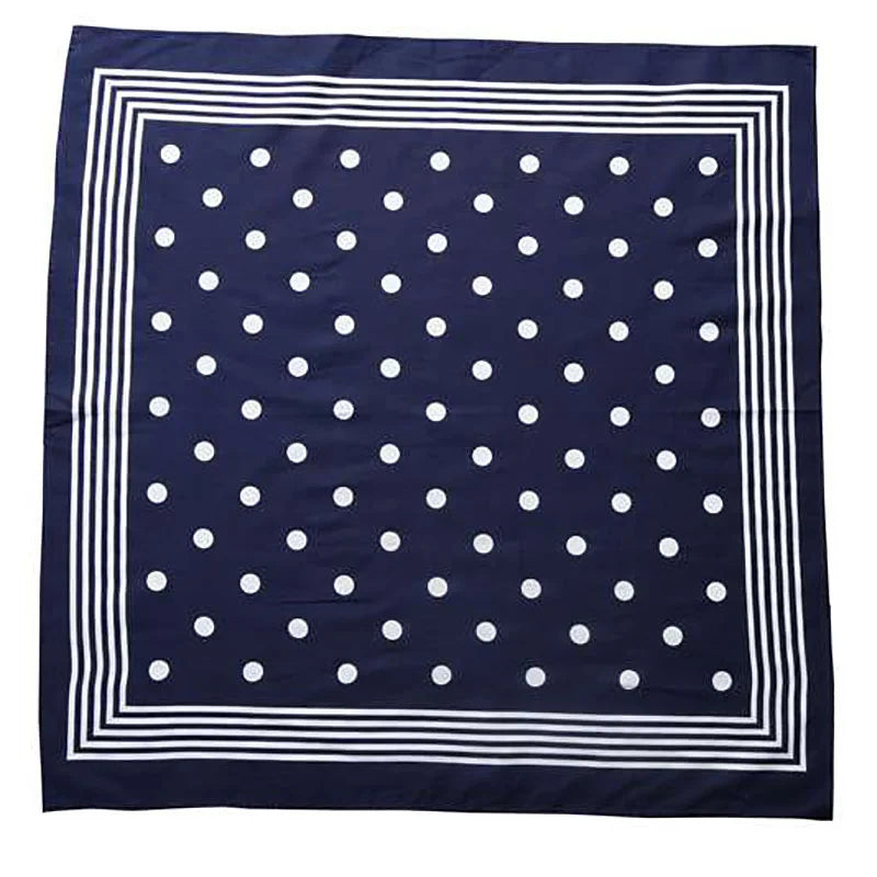 Vangelderen Boeren zakdoek Blauw stippel 54 x 54 cm