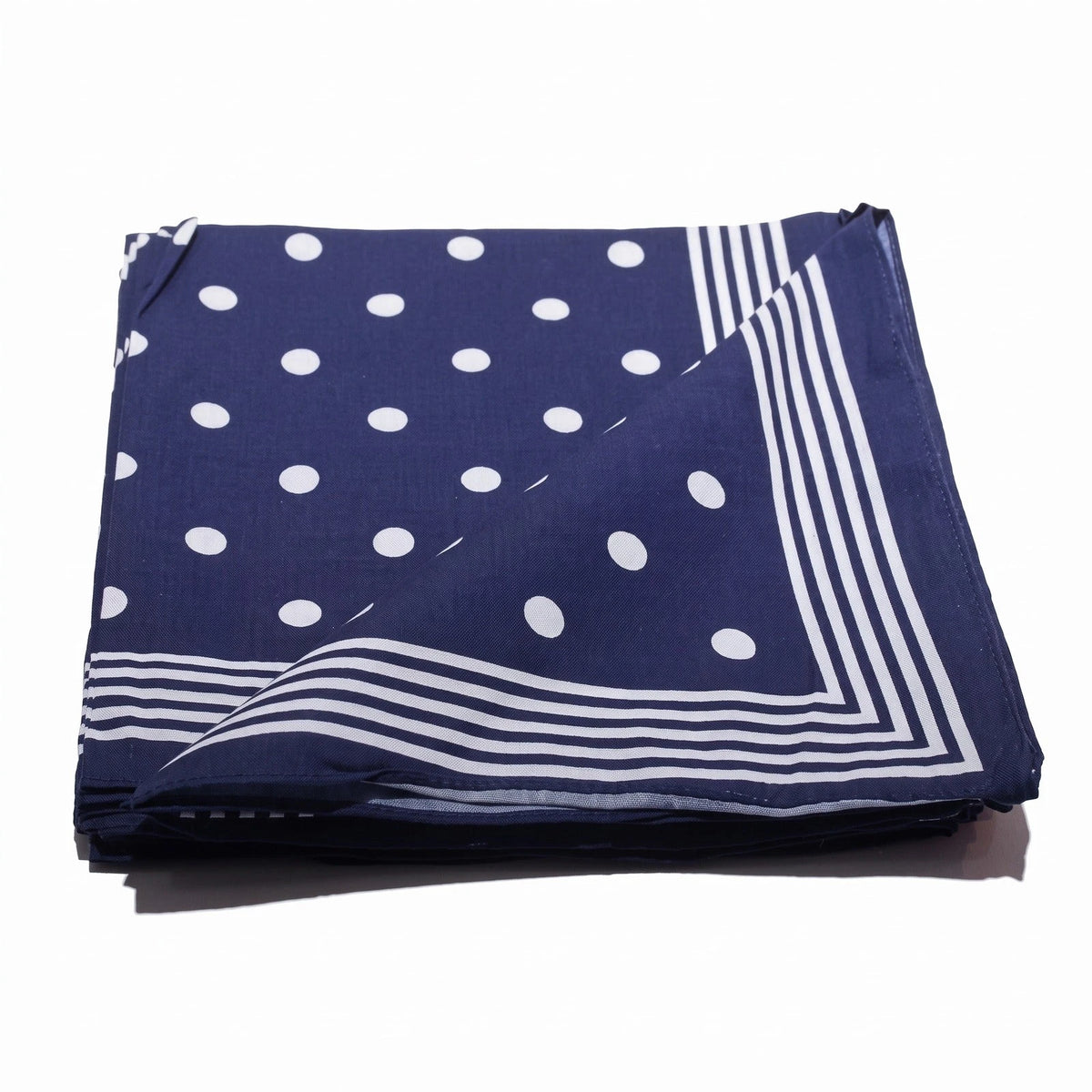 Vangelderen Boeren zakdoek Blauw stippel 54 x 54 cm
