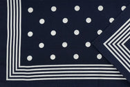 Vangelderen Boeren zakdoek Blauw stippel 54 x 54 cm