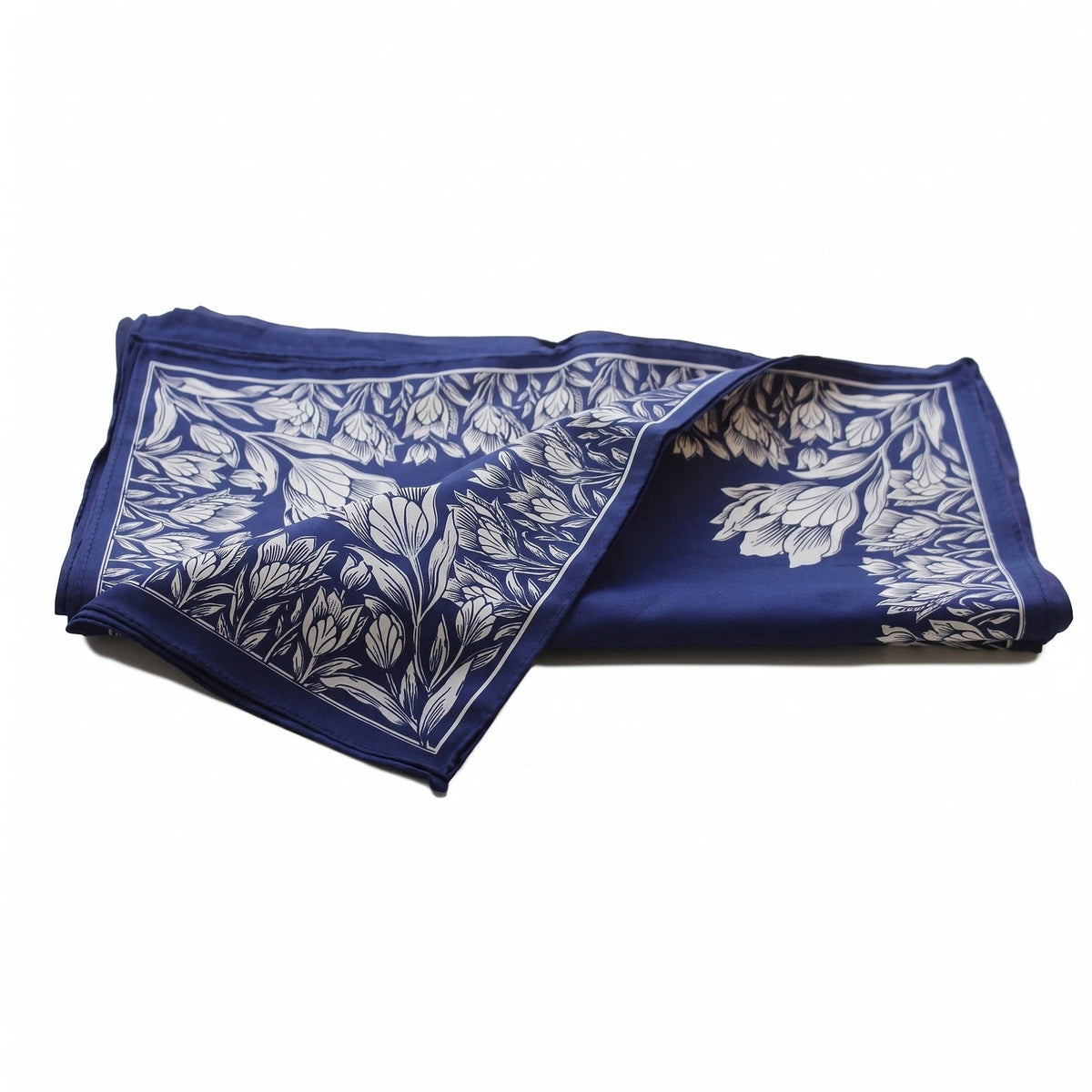 Vangelderen Boeren zakdoek blauw Tulpen, 55 x55 cm