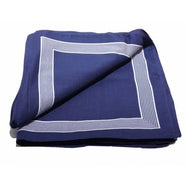 Vangelderen Boeren zakdoek Blauw uni 55 x 55 cm