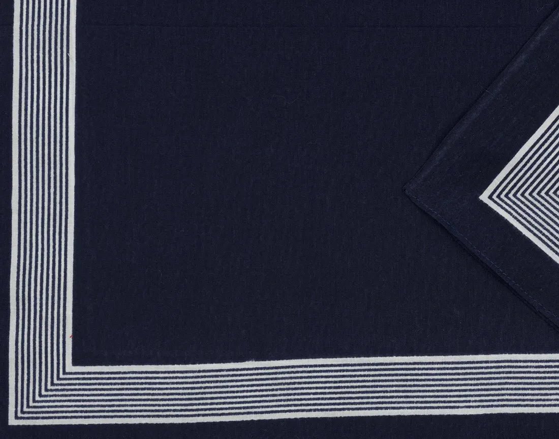 Vangelderen Boeren zakdoek Blauw uni 55 x 55 cm