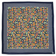 Vangelderen Boeren zakdoek Paisley donkerblauw 55 x 55 cm