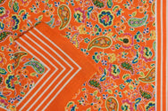 Vangelderen Boeren zakdoek Paisley Oranje 55 x 55 cm