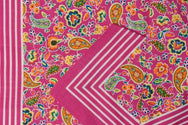 Vangelderen Boeren zakdoek Paisley Roze 55 x 55 cm