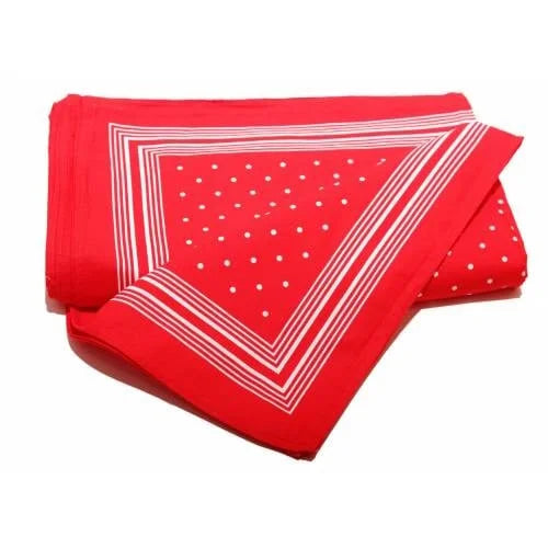 Vangelderen Boeren zakdoek rood kleine stippel 55 x 55 cm
