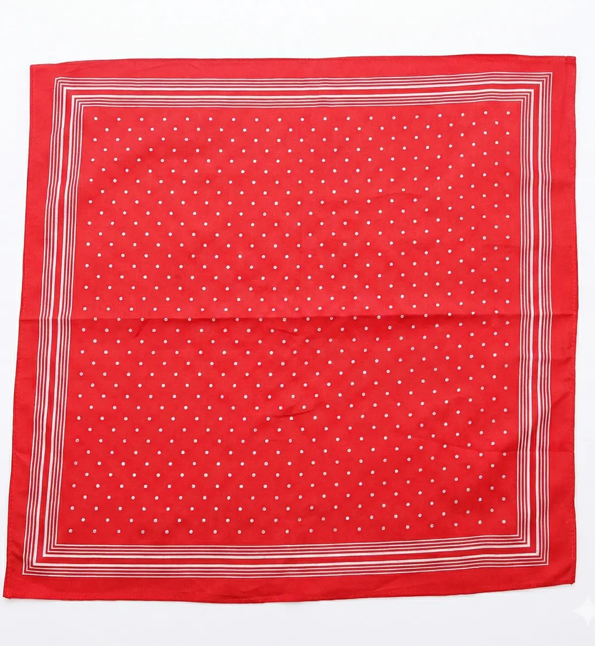 Vangelderen Boeren zakdoek rood kleine stippel 55 x 55 cm