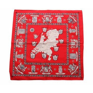 Vangelderen Boeren zakdoek rood Nederland 55 x 55 cm