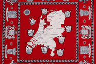 Vangelderen Boeren zakdoek rood Nederland 55 x 55 cm
