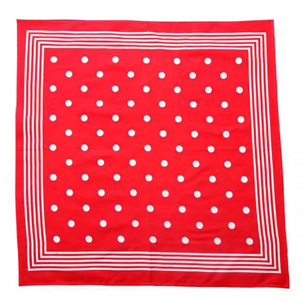 Vangelderen Boeren zakdoek rood stippel 55 x 55 cm