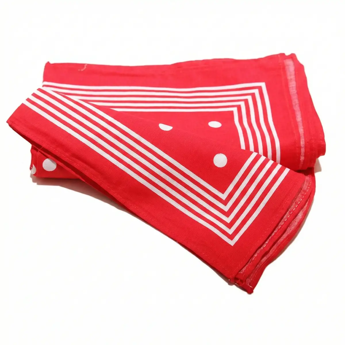 Vangelderen Boeren zakdoek rood stippel 55 x 55 cm