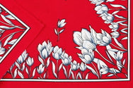 Vangelderen Boeren zakdoek rood Tulpen 55 x 55 cm