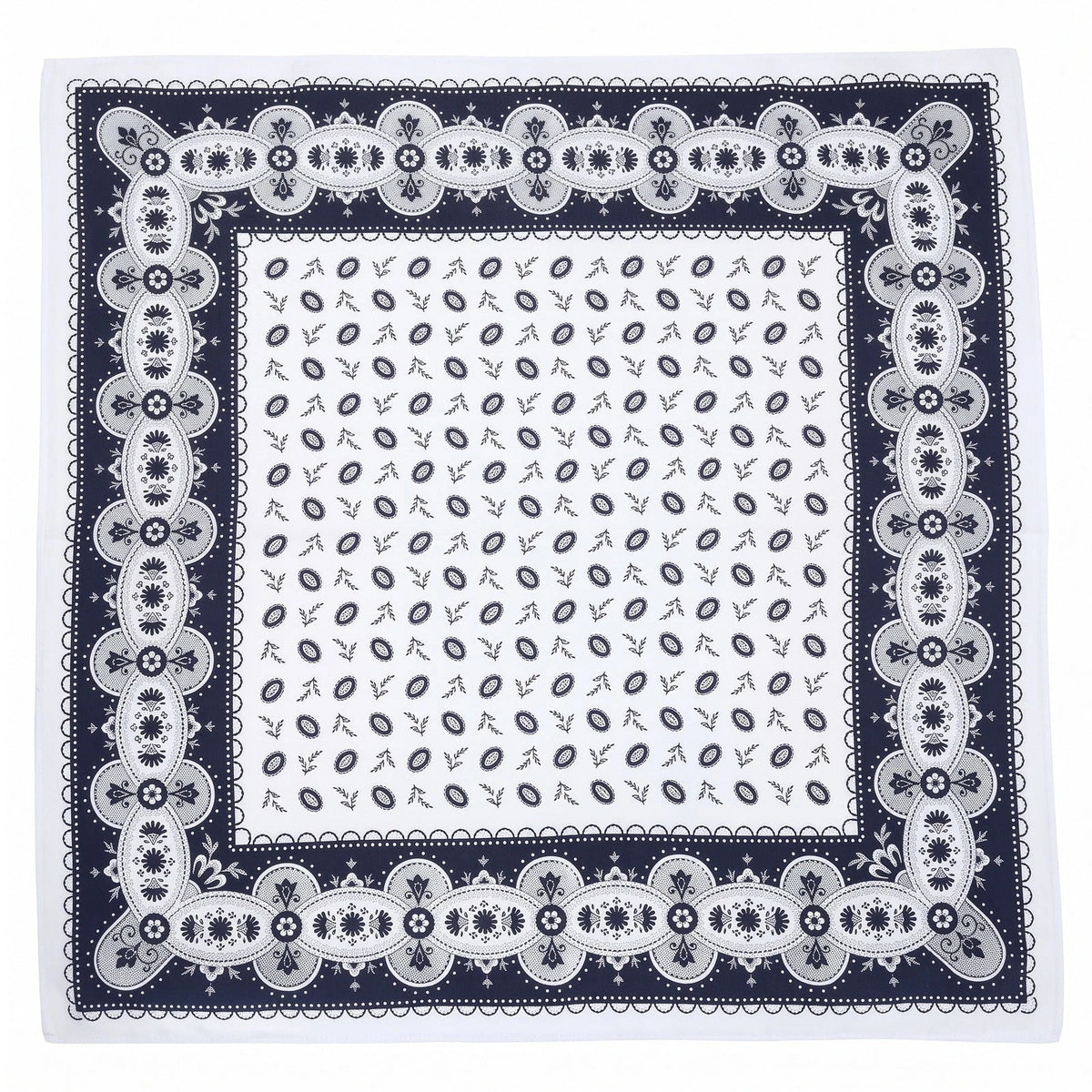 Vangelderen Boerenzakdoek Koffieboon blauw 55 x 55 cm
