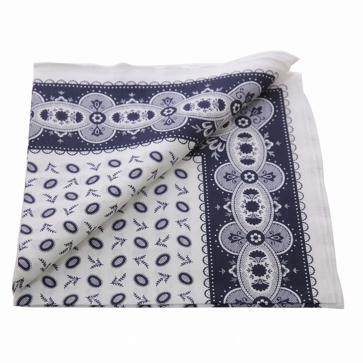 Vangelderen Boerenzakdoek Koffieboon blauw 55 x 55 cm