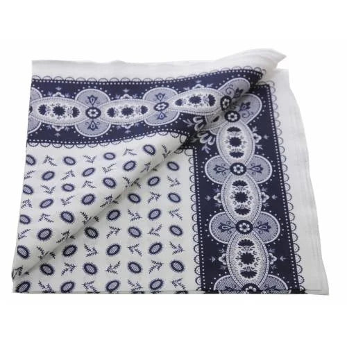 Vangelderen Boerenzakdoek Koffieboon blauw 55 x 55 cm