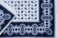 Vangelderen Boerenzakdoek Koffieboon blauw 55 x 55 cm