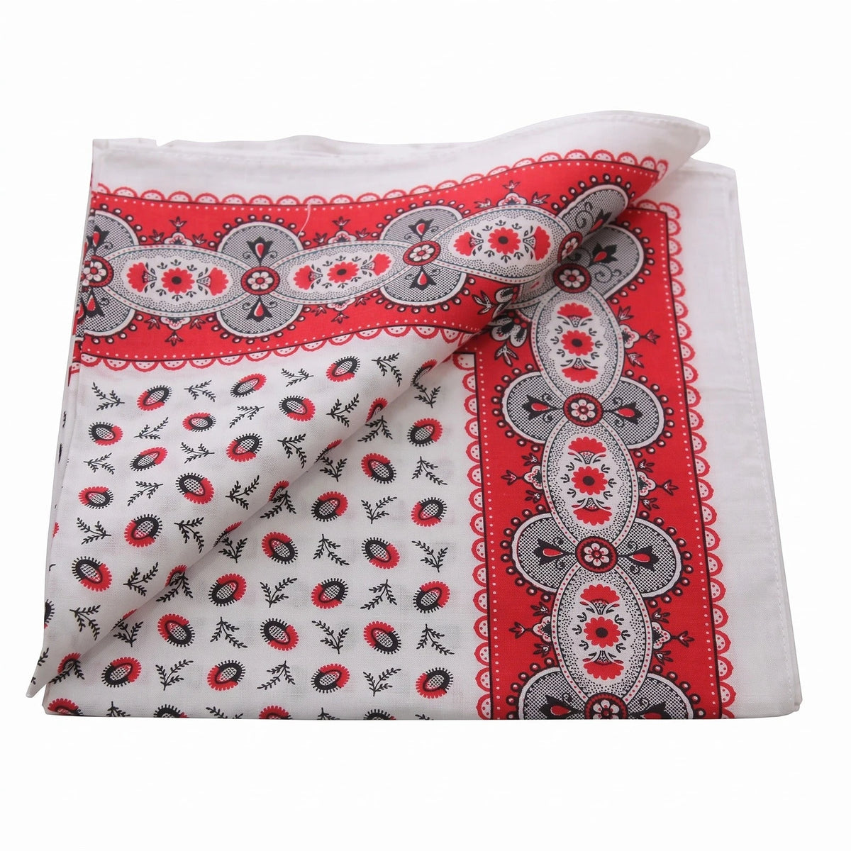 Vangelderen Boerenzakdoek Koffieboon rood 55 x 55 cm
