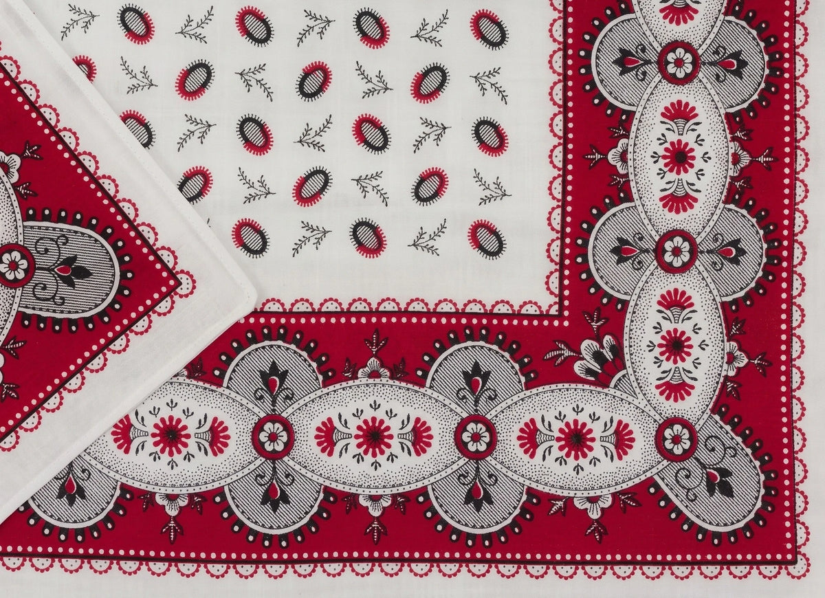 Vangelderen Boerenzakdoek Koffieboon rood 55 x 55 cm